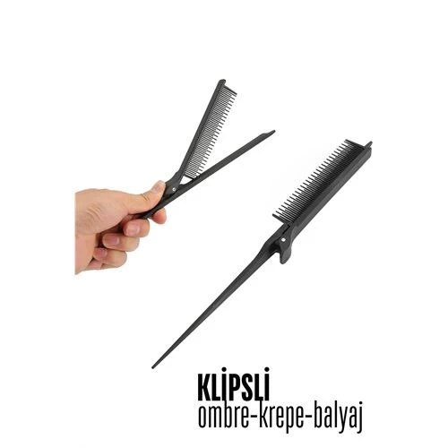 Modacar Klipsli Krepe Ombre Balyaj Tarağı Solingen