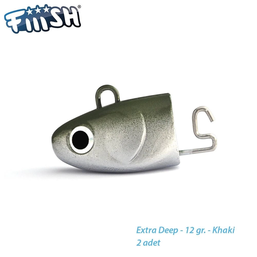 Fiiish Bm70/1 Bm1301 Extra Deep 12gr. Kaki Jighead